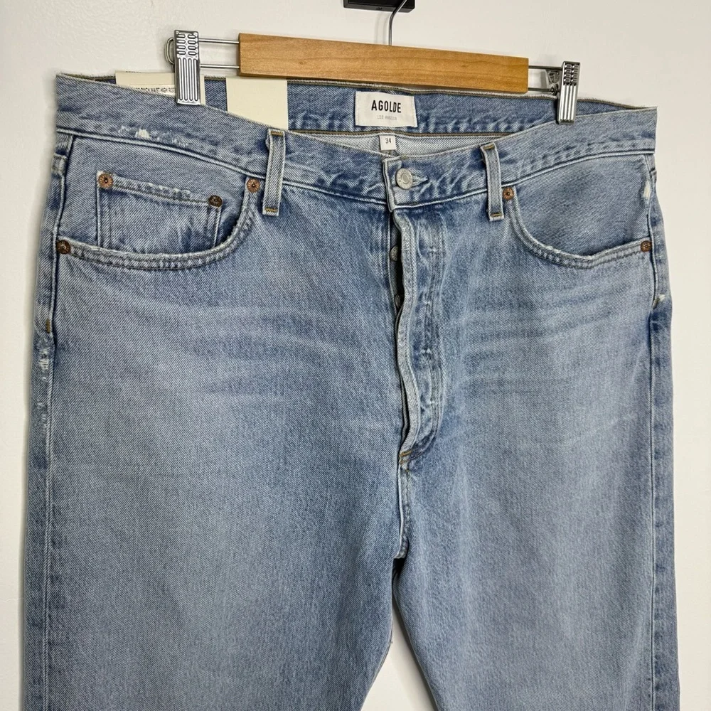 AGOLDE NWT 90’s Pinch Waist High Rise Straight Soundwave Jeans